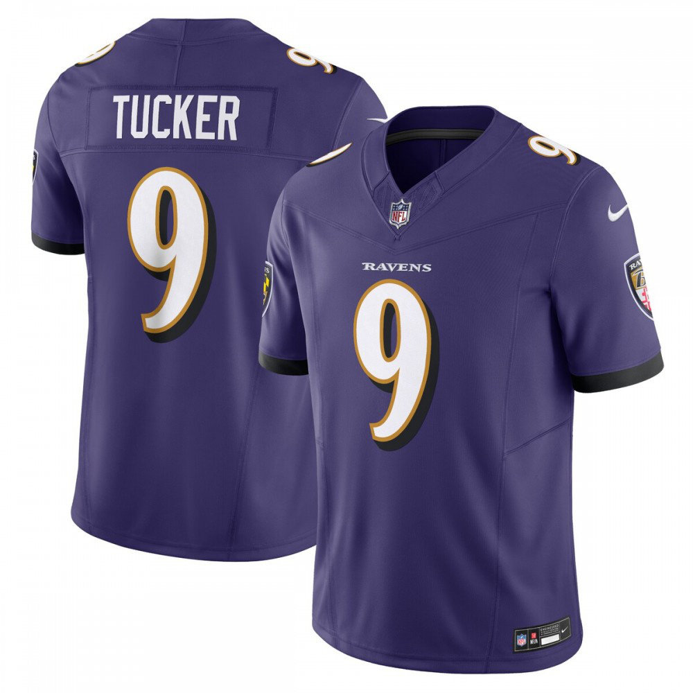 Justin Tucker Baltimore Ravens Nike Vapor F.U.S.E. Limited Jersey - Purple-GridironStore